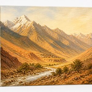 River Ghats Dawn Study — Canvas Wall Painting