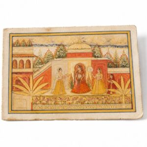Jaipur Court Wasli — Miniature Canvas Painting