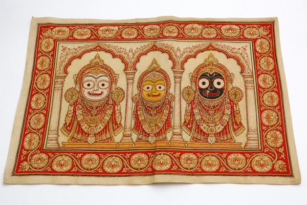 Pattachitra cloth painting Odisha Scroll Myth — Canvas Wall Painting
