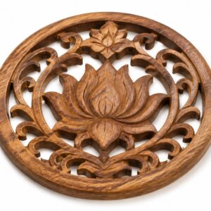 Set of 2 Brass Motif Wall Plates