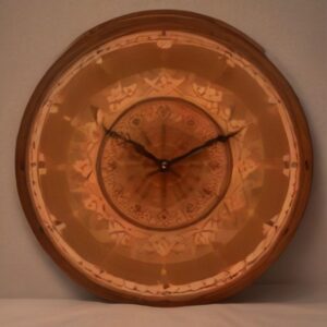 Jodhpur Carved Wood Wall Clock
