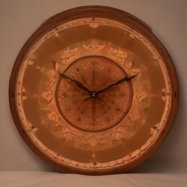 HA-FILL-CLOCKS-003 Jodhpur Carved Wood Wall Clock