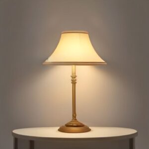Moradabad Brass Bloom Table Lamp