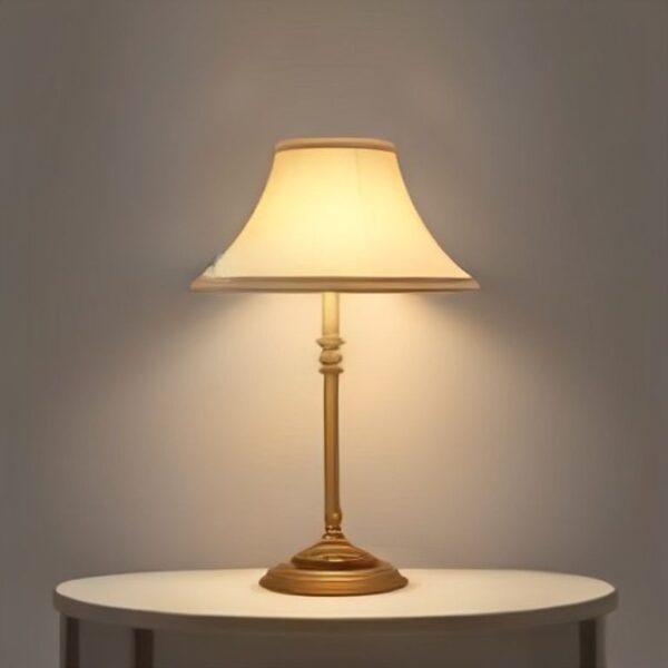 HA-FILL-LAMPS-002 Moradabad Brass Bloom Table Lamp