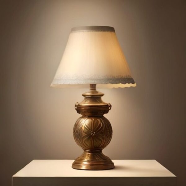 Jaipur Ornate Brass Table Lamp