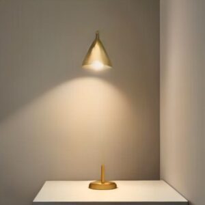 Lucknow Slim Brass Column Lamp