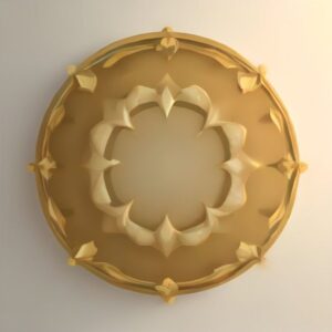 Lotus Brass Wall Accent Sconce