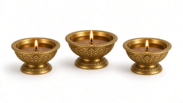 Brass Diya Set of Three Brass Diya Set of Three