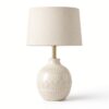 Brass Table Lamp White Ground