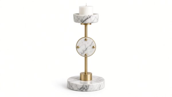 Marble & Brass Candle Holder Marble & Brass Candle Holder