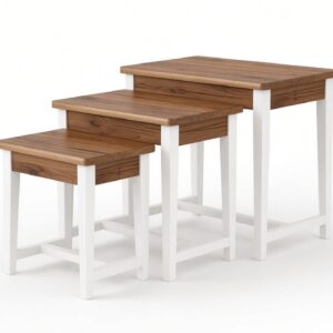 Sheesham Nesting Side Tables Set of Three
