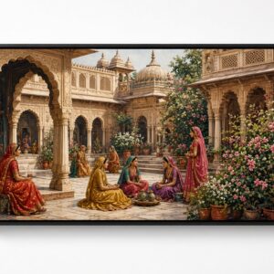 Bundi Zenana Garden Canvas Wall Painting