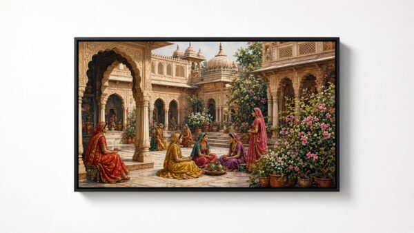 Bundi Zenana Garden Canvas Wall Painting