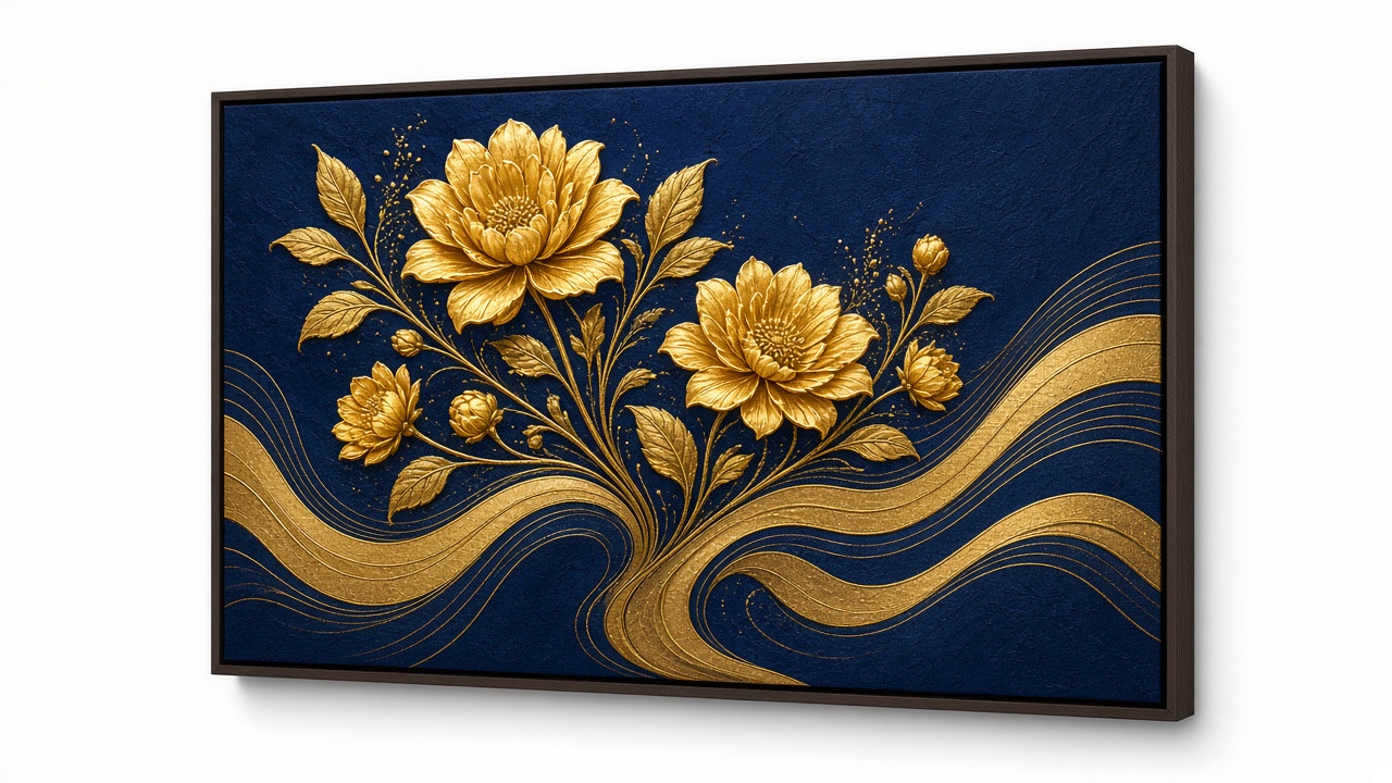 Golden Bloom Waves