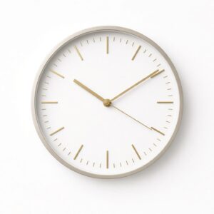 Modern Brass Dial Wall Clock