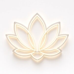 Lotus Neon Wall Light — Warm White