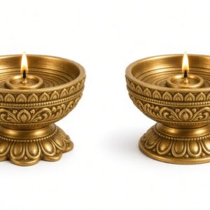 Brass Diya Cluster — Festive Ritual Set