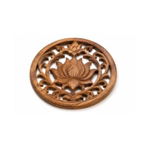Sheesham Lotus Carved Luxury Panel