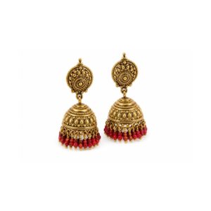 Antique Gold Jhumka Gift Pair