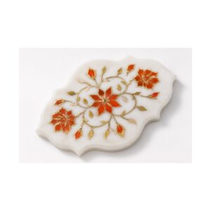 Makrana Marble Floral Luxury Plaque