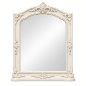 Ivory Frame Decorative Mirror Panel