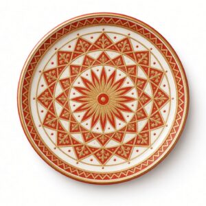 Hand-Painted Mandala Decorative Wall Plate