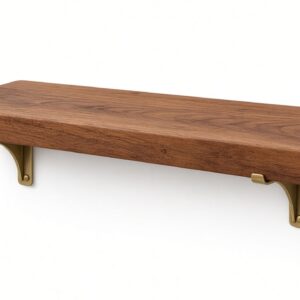 Solid Mango Wood Floating Wall Shelf
