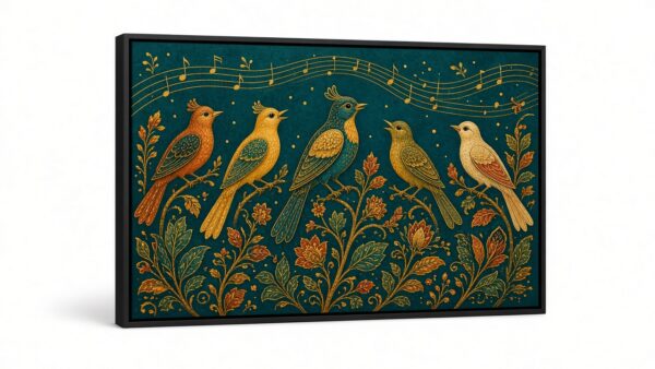 Patangarh Bird Chorus Canvas Wall Painting